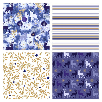Perwinkle Foil Wrapping Paper Bundle