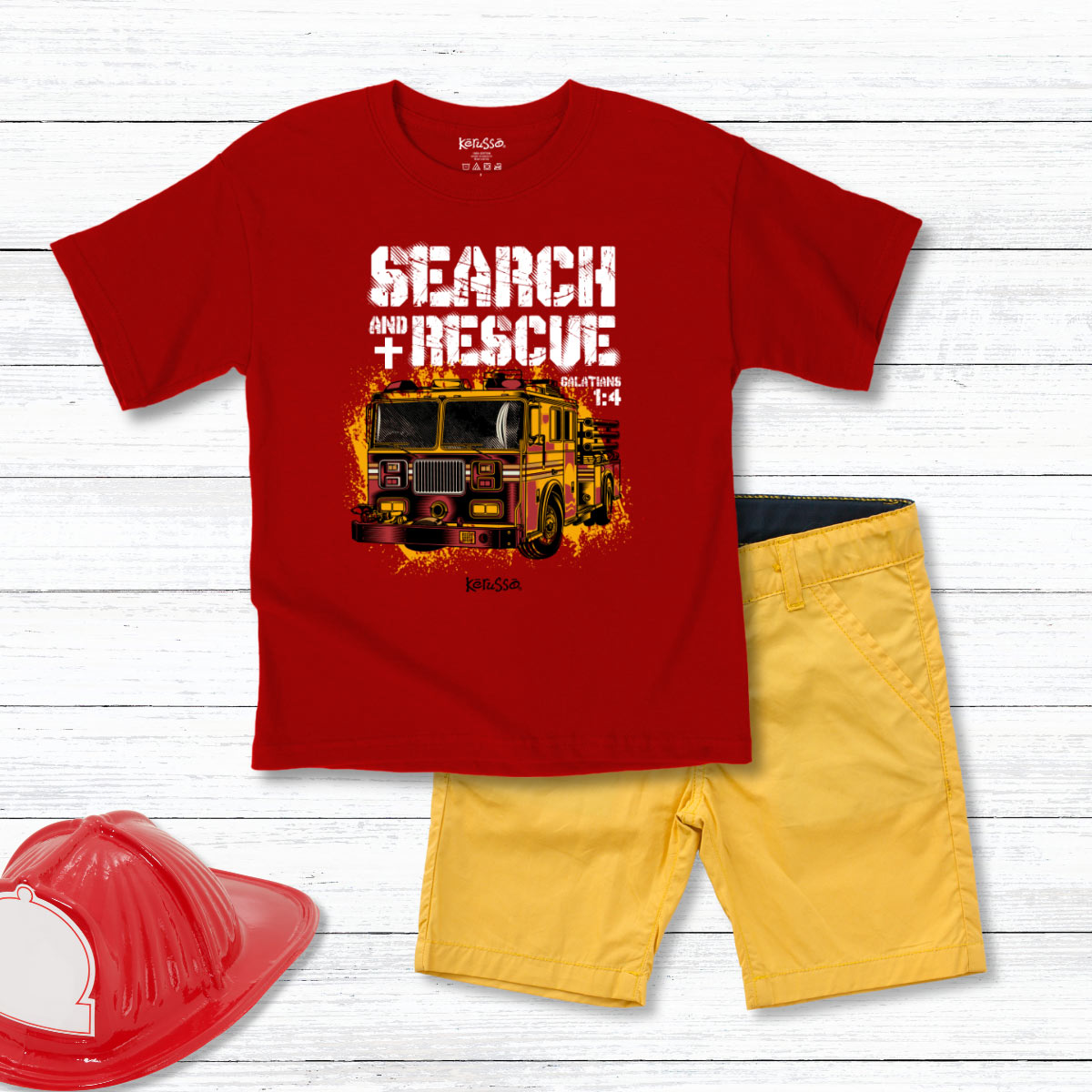 Kerusso Kids T-Shirt - Search & Rescue Faith Adventure Tee