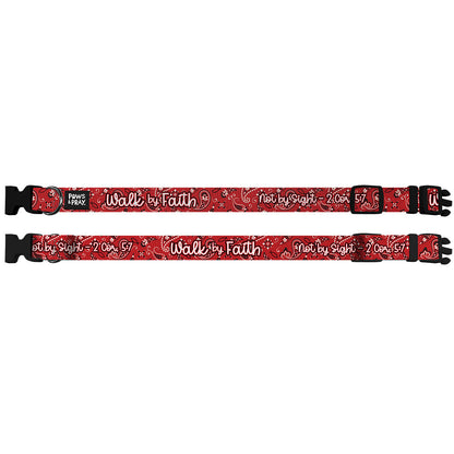 Paws & Pray Walk By Faith Bandana Pet Collar