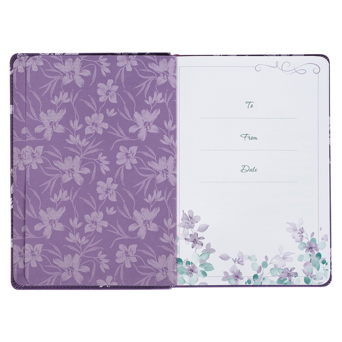 A Journey with Jesus Purple Faux Leather Devotional | 2FruitBearers