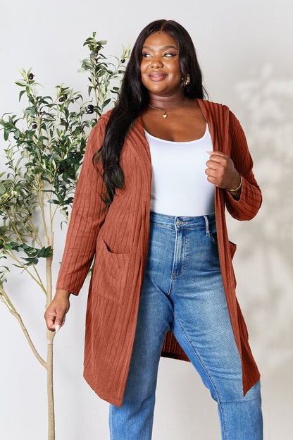 Basic Bae Full Size Hooded Sweater Cardigan | Sweaters | 11