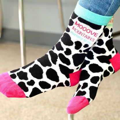 Bless My Sole Socks Moo | Women’s Socks | 2