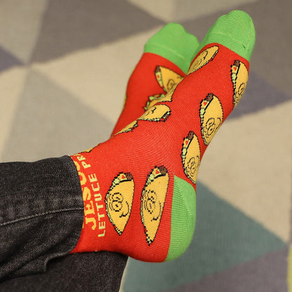 Bless My Sole Socks Wanna Taco | Unisex Socks | 1