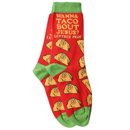 Bless My Sole Socks Wanna Taco | Unisex Socks | 2