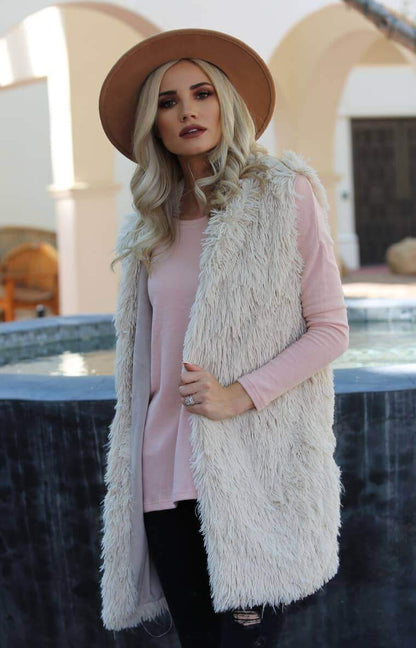 Carrie Anne Faux Fur Vest | Vests | 5