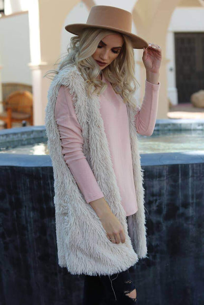 Carrie Anne Faux Fur Vest | Vests | 6