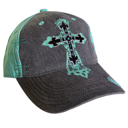 Cherished Girl Womens Cap Amazing Grace Cross | Women's Caps | 1