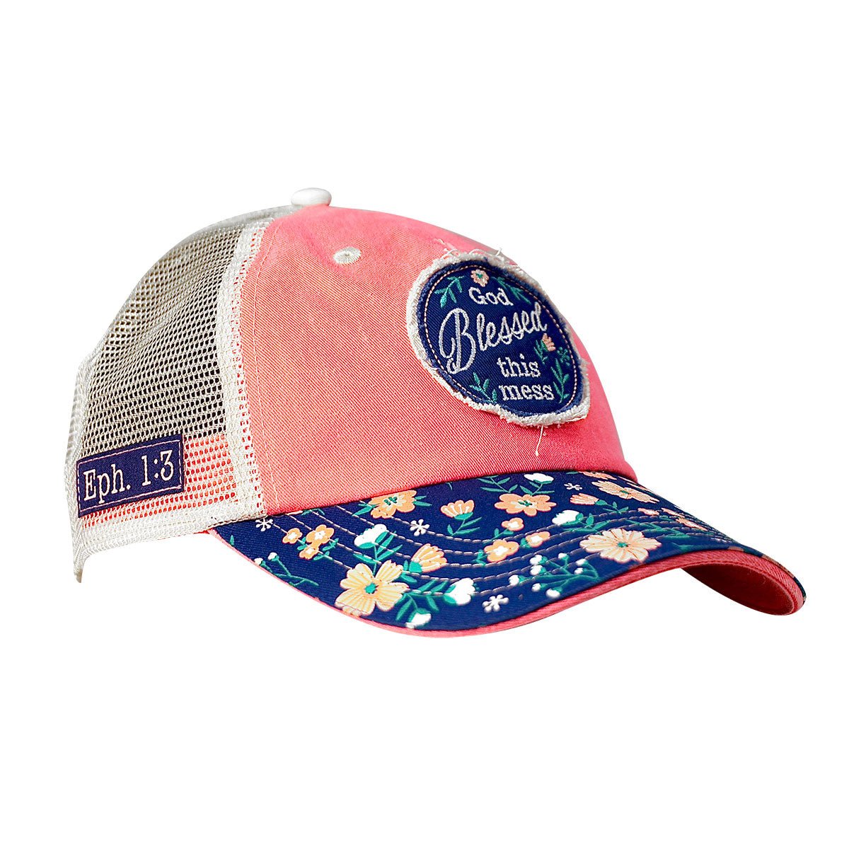 Cherished Girl Womens Cap God Blessed Floral | Women's Caps | 1