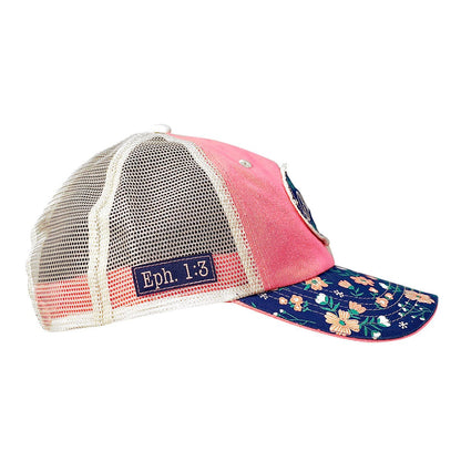 Cherished Girl Womens Cap God Blessed Floral | Women's Caps | 4