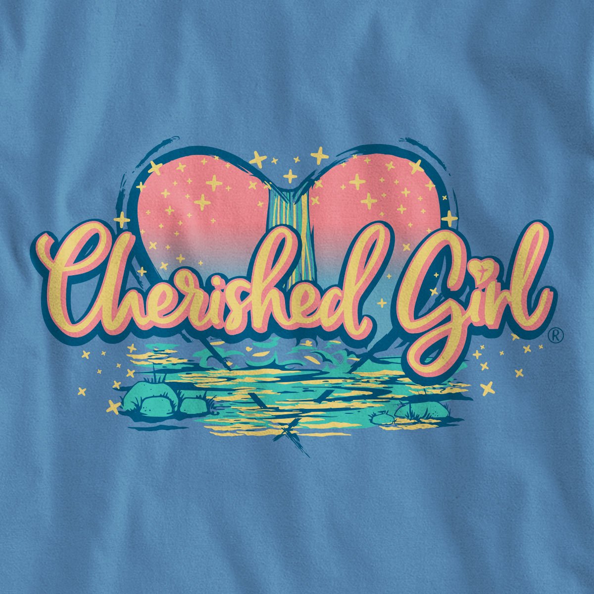 Cherished Girl Womens Long Sleeve T-Shirt Overflowing Love | Women's T-Shirts | 4