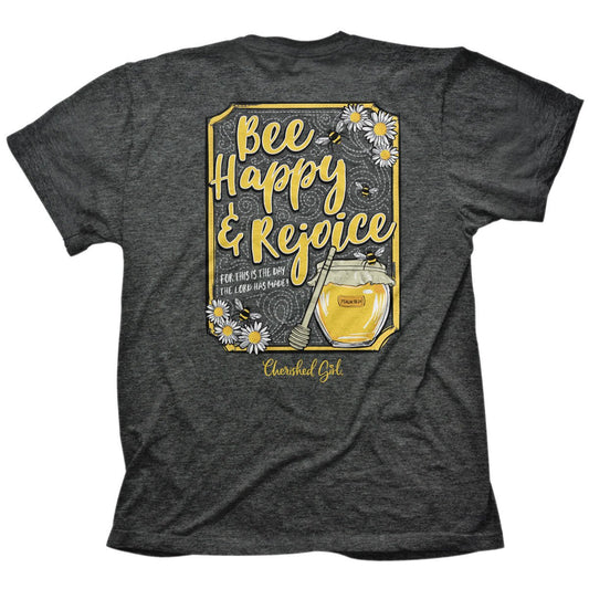 Cherished Girl Womens T-Shirt Bee Happy | Women's T-Shirts | 1