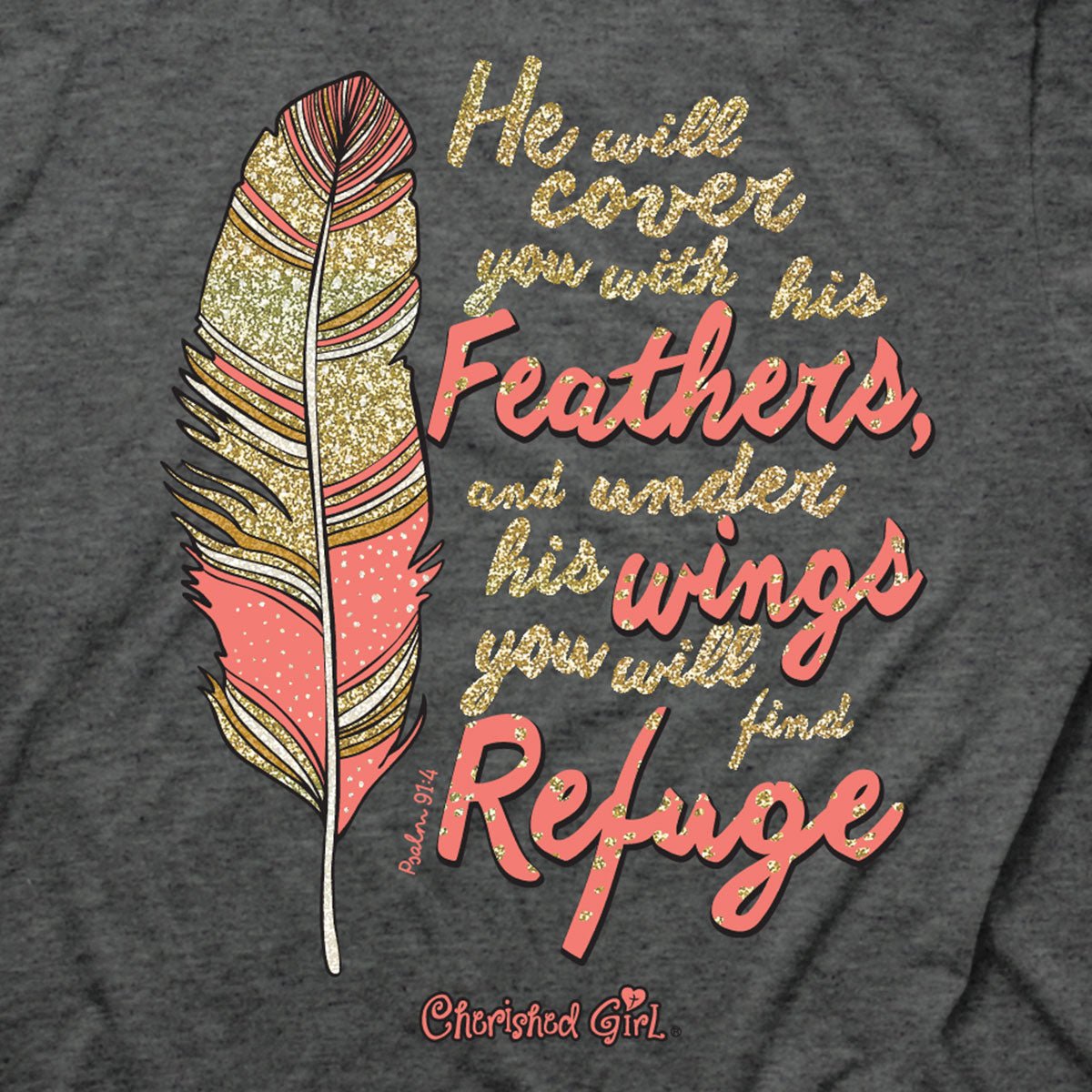 Cherished Girl Womens T-Shirt Cherished Feathers | Women's T-Shirts | 3