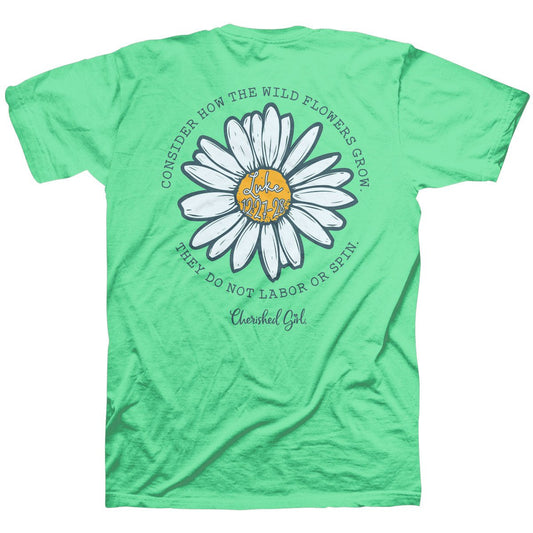 Cherished Girl Womens T-Shirt Consider The Wildflowers | Women's T-Shirts | 1