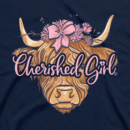 Cherished Girl Womens T-Shirt Highland Cow | Women's T-Shirts | 4