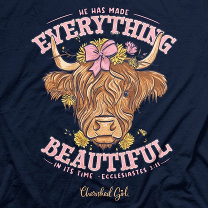 Cherished Girl Womens T-Shirt Highland Cow | Women's T-Shirts | 3