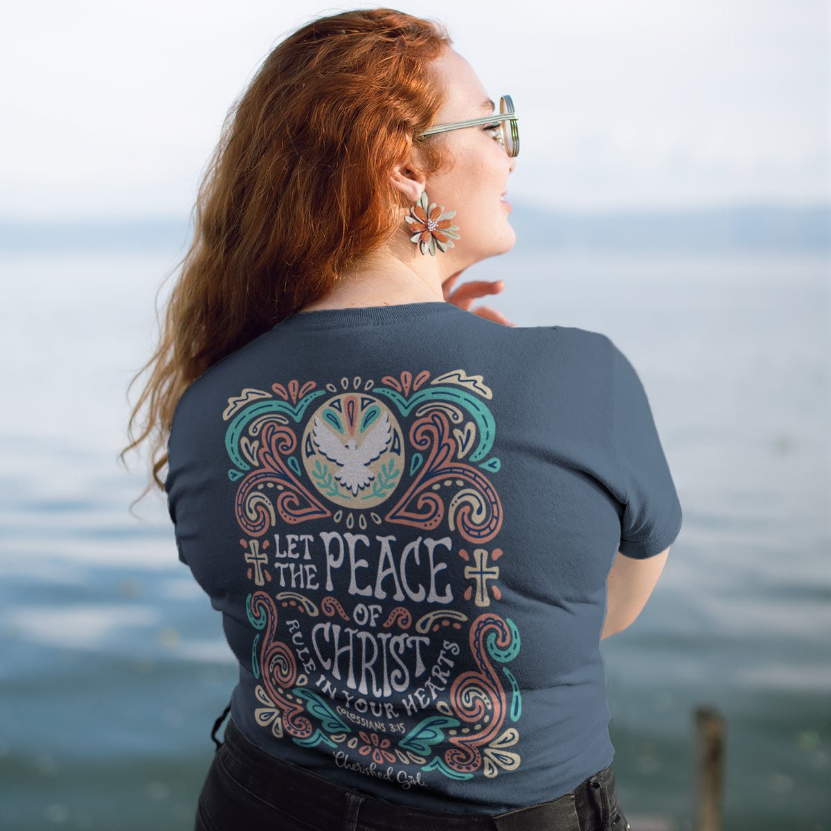 Cherished Girl Womens T-Shirt Peace Of Christ | Women's T-Shirts | 1