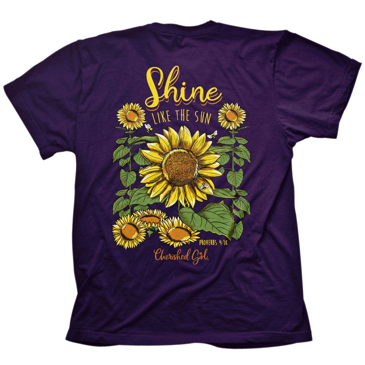 Cherished Girl Womens T-Shirt Shine Sunflower | Women's T-Shirts | 2