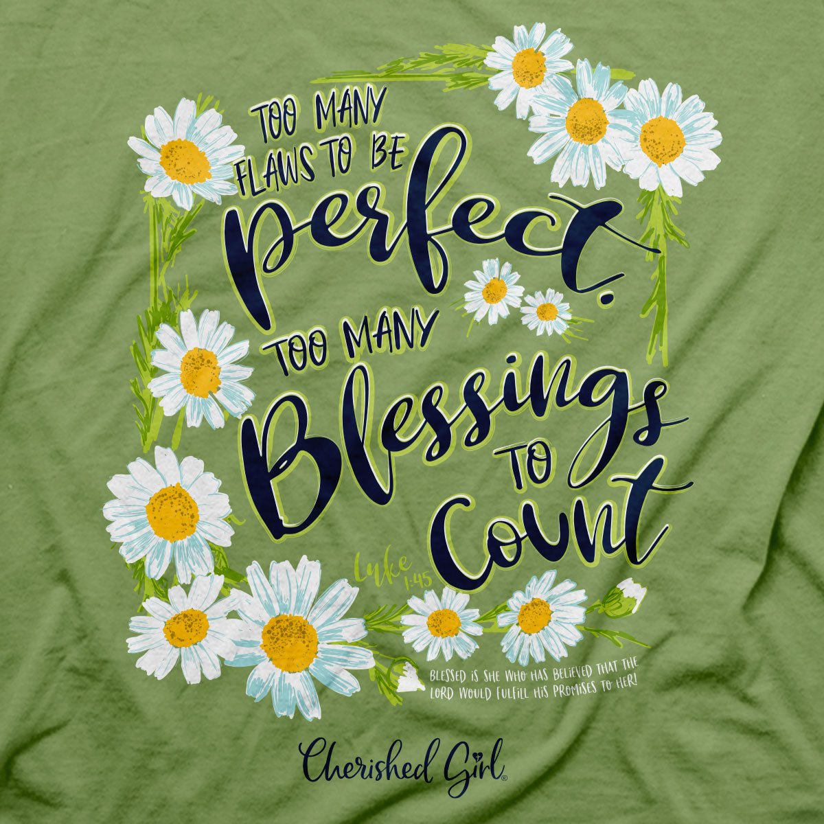 Cherished Girl Womens T-Shirt Too Many Blessings | Women's T-Shirts | 4