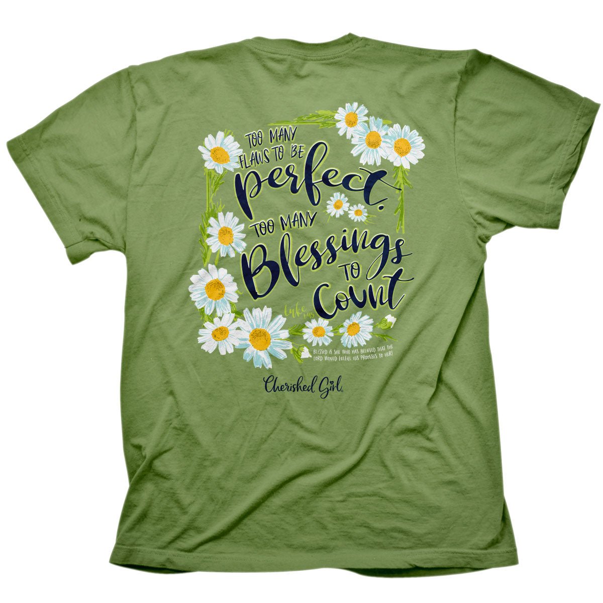 Cherished Girl Womens T-Shirt Too Many Blessings | Women's T-Shirts | 2