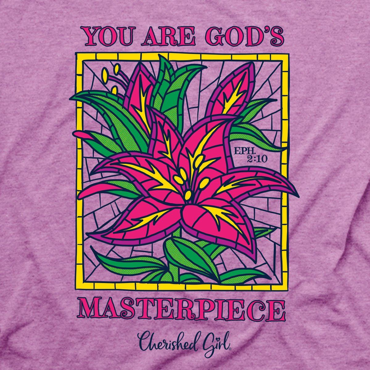 Cherished Girl Womens T-Shirt Wonderfully Made Lilies | Women's T-Shirts | 4