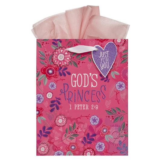 Chosen Loved Beautiful Pink Medium Gift Bag - 1 Peter 2:9 | Gift Bags | 1