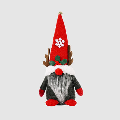 Christmas Pointed Hat Faceless Doll Ornament | Ornaments | 3