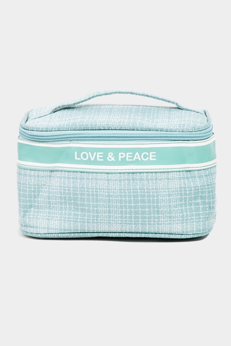 Fame Love & Peace Striped Handle Bag | Handbags | 1