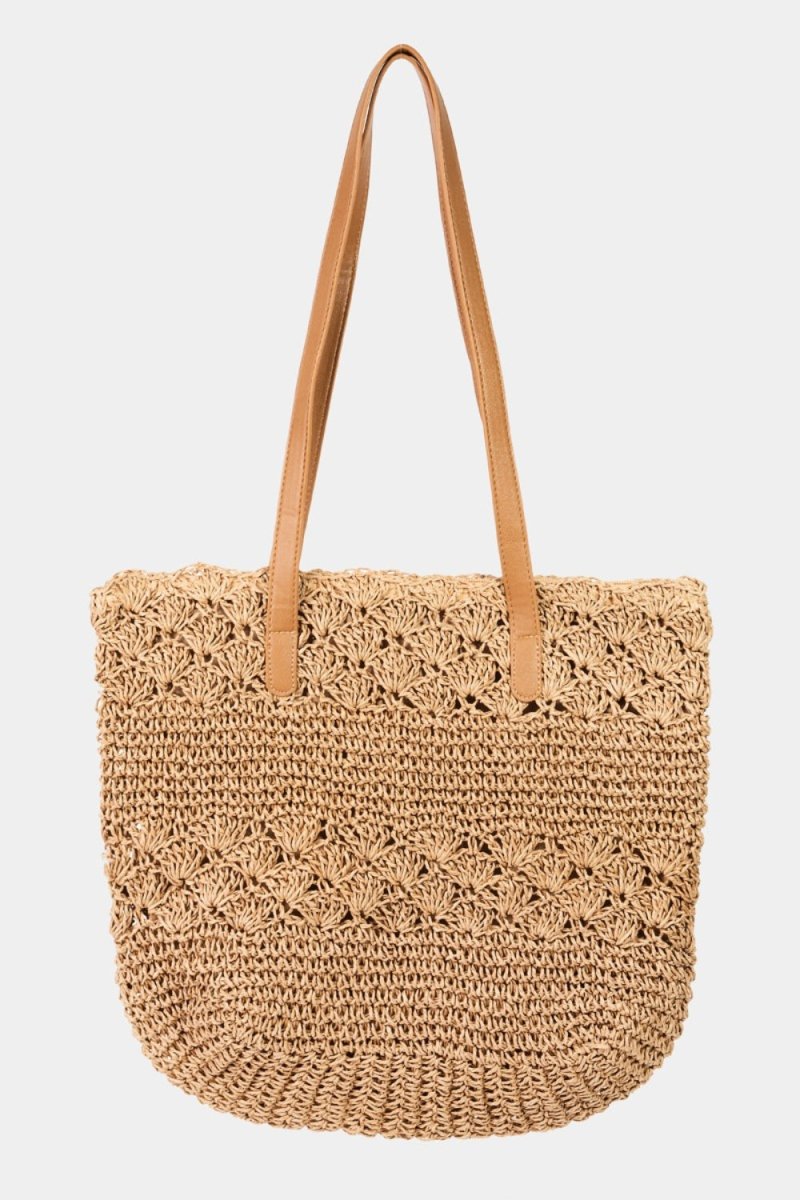 Fame Straw Braided Tote Bag | Totes | 1