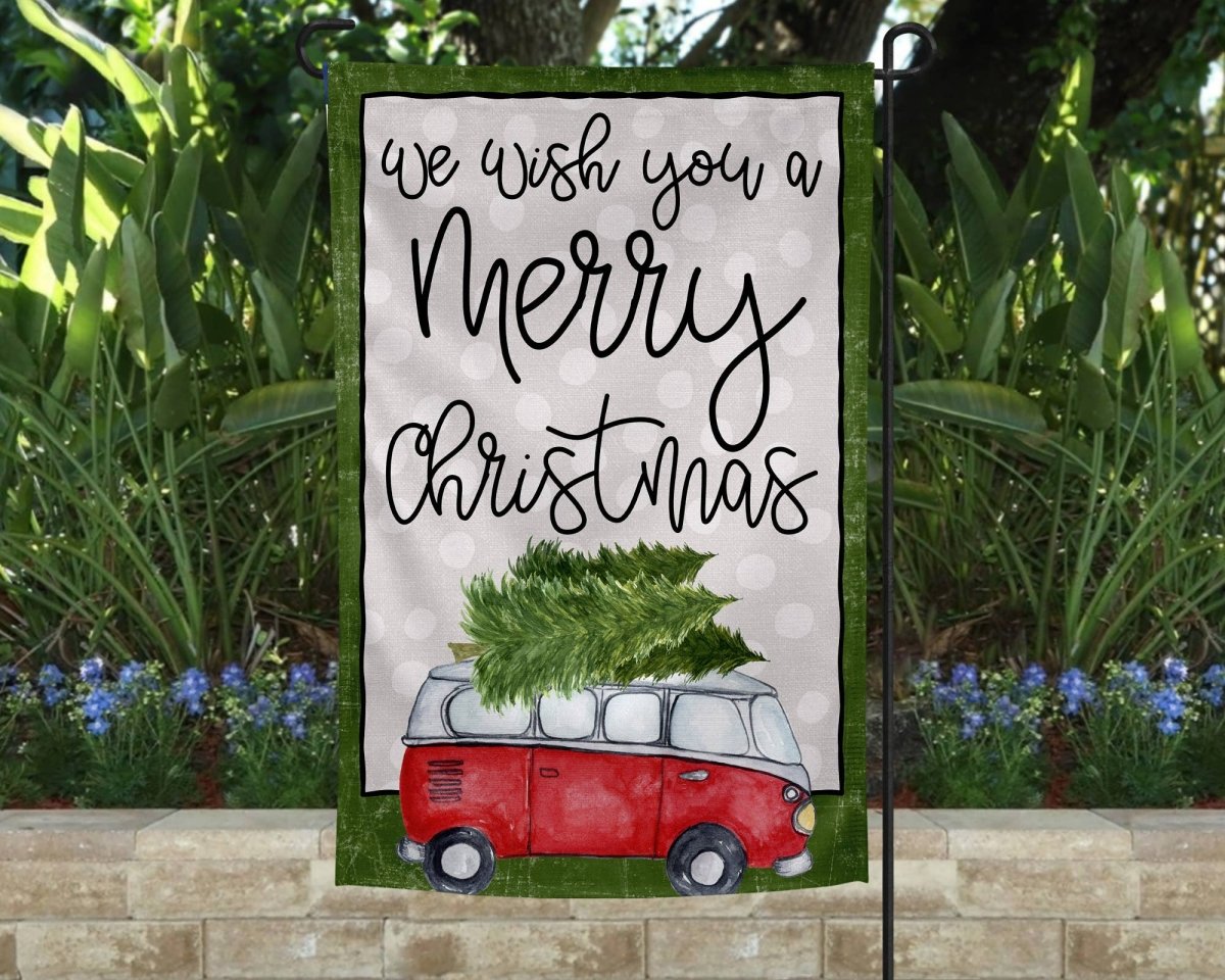 Garden Flag - We Wish You A Merry Christmas 2022 | Yard Flags | 1