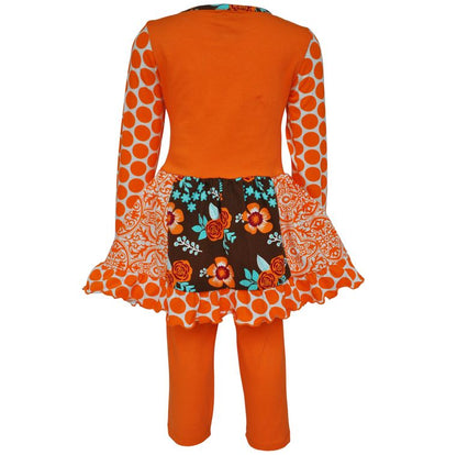 Girls Fall Foxy Floral Forest Friends Dress & Leggings | Girls' Dresses | 6