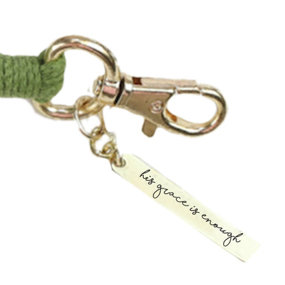 grace & truth Macrame Keychain His Grace Is Enough | Keychains | 3