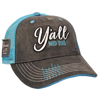 grace & truth Womens Cap Y'all Need Jesus | Women's Caps | 2