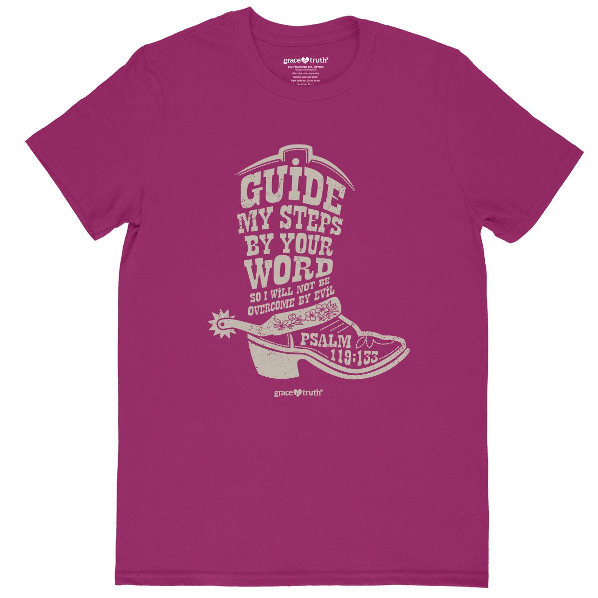 grace & truth Womens T-Shirt Cowboy Boot | Women's T-Shirts | 2