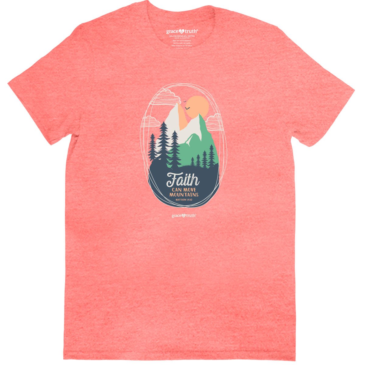 grace & truth Womens T-Shirt Faith Mountains | Women's T-Shirts | 2