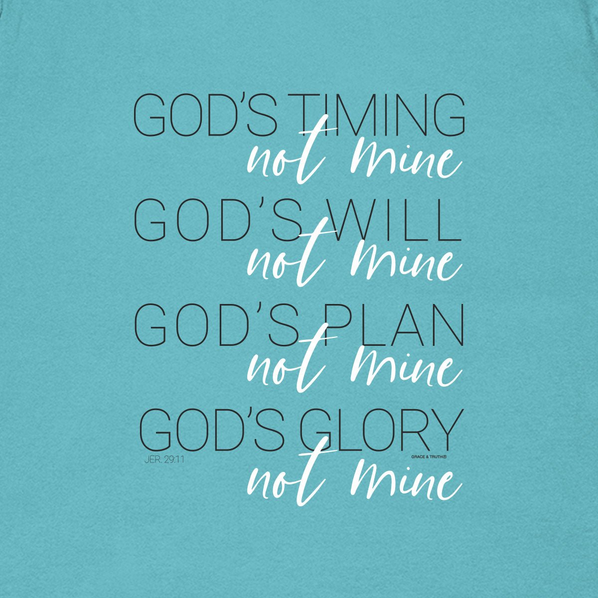 grace & truth Womens T-Shirt God's Timing | Women's T-Shirts | 3