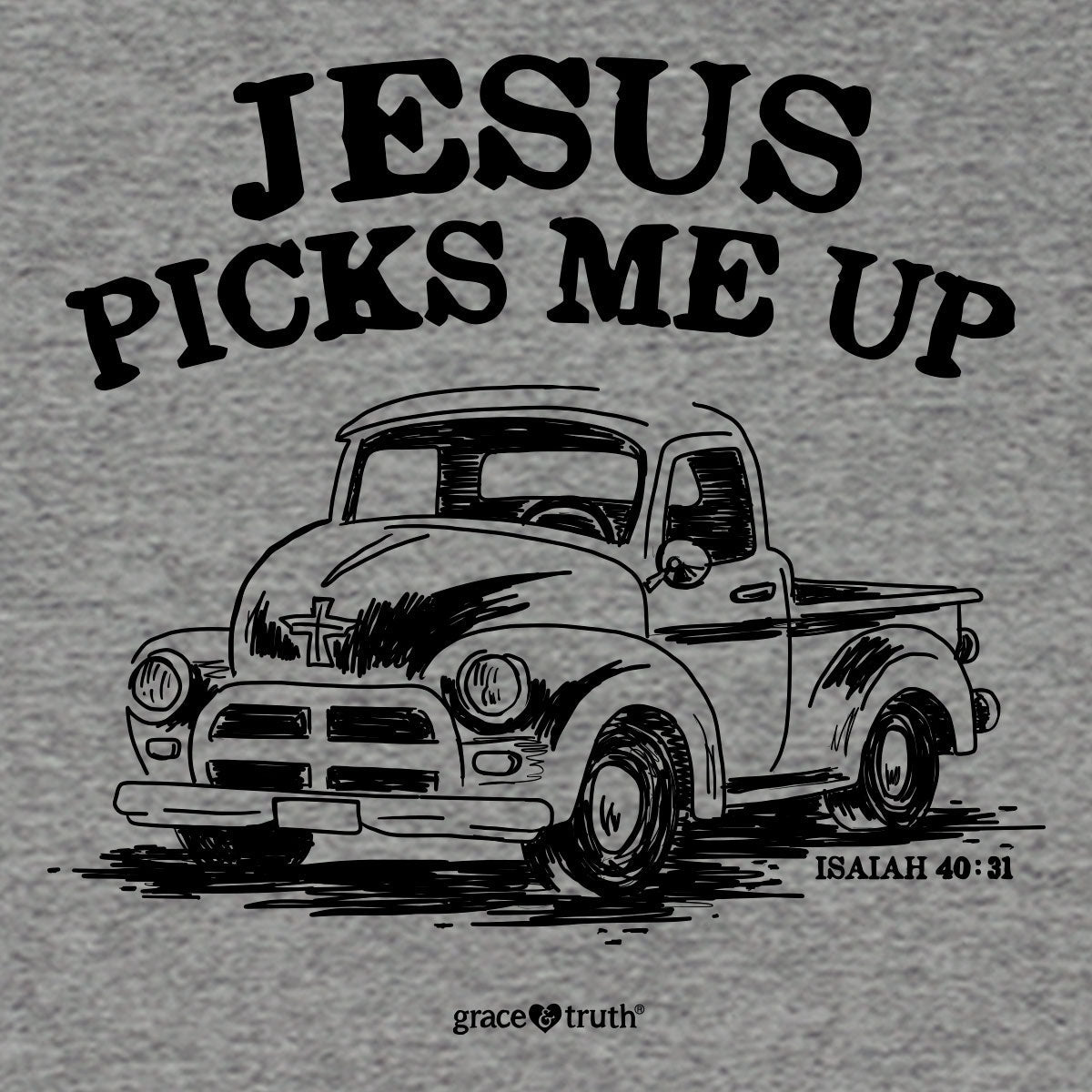 grace & truth Womens T-Shirt Jesus Picks Me Up | Women's T-Shirts | 3