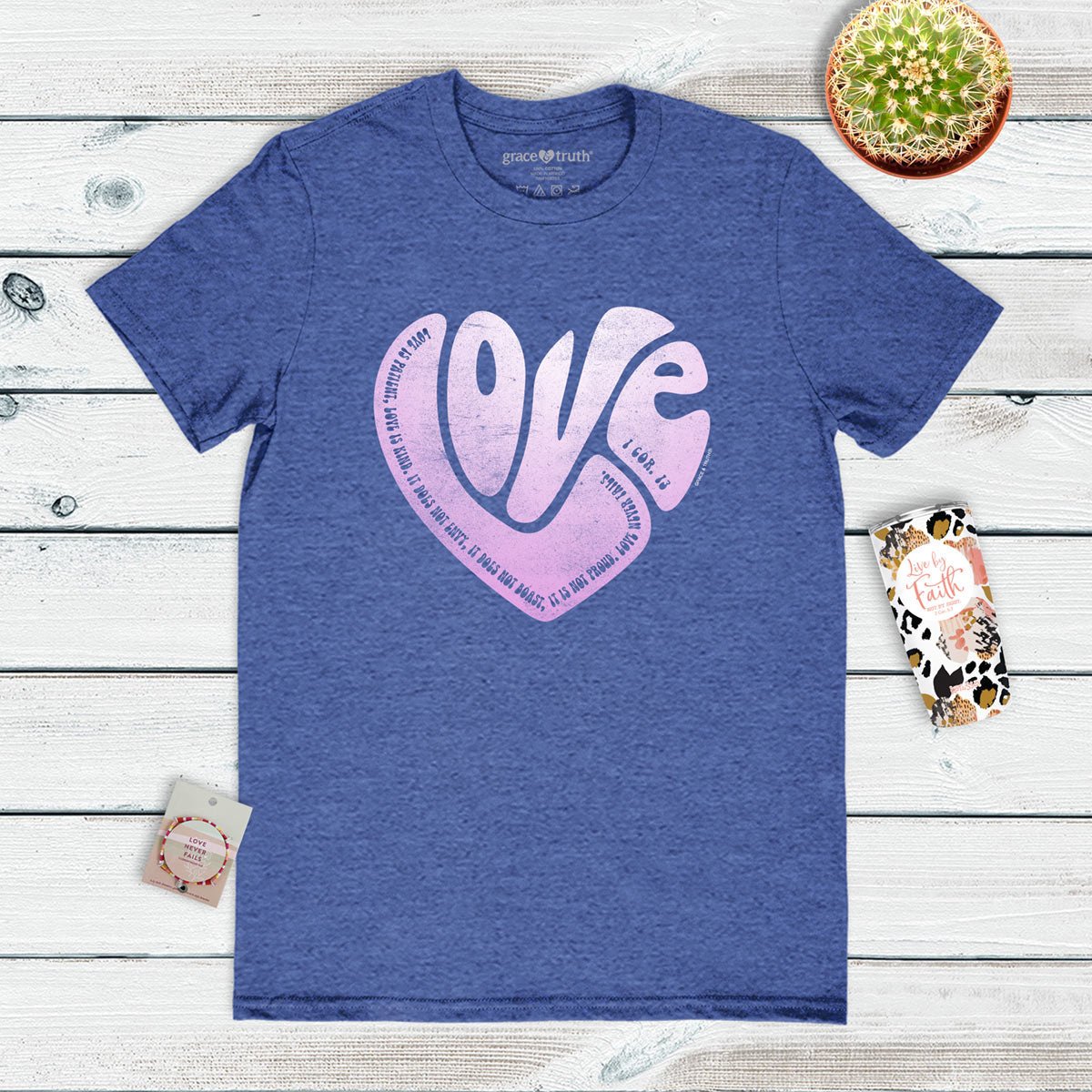 grace & truth Womens T-Shirt Love Heart | Women's T-Shirts | 4