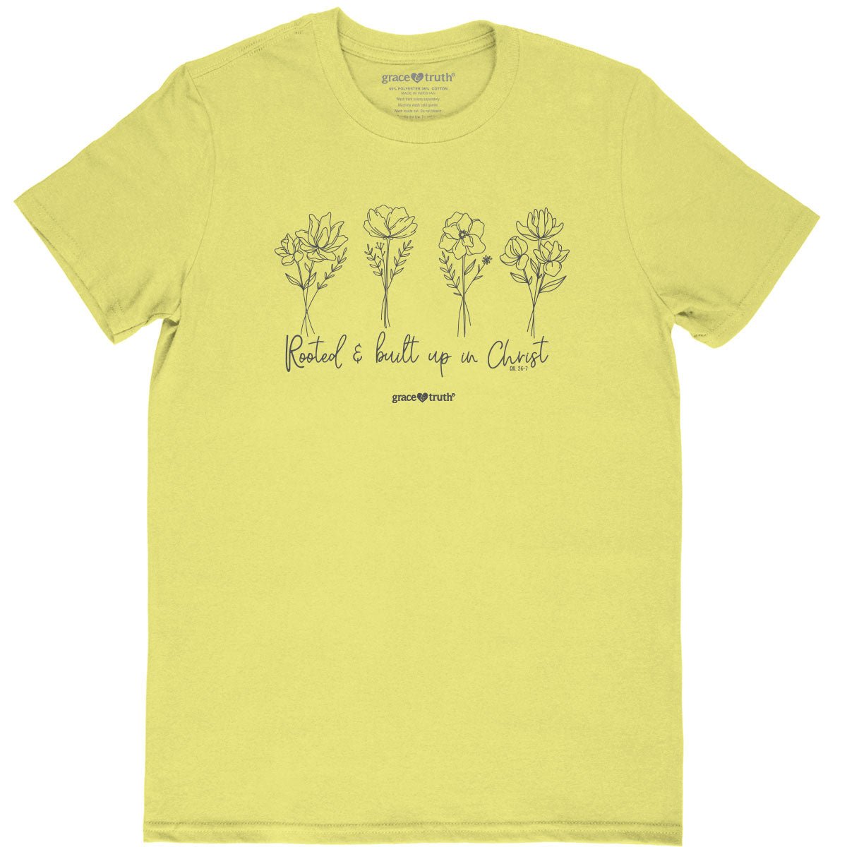 grace & truth Womens T-Shirt Rooted And Built Up | Women's T-Shirts | 2