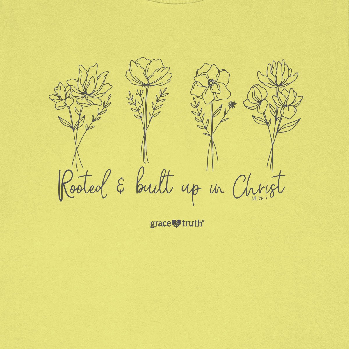 grace & truth Womens T-Shirt Rooted And Built Up | Women's T-Shirts | 3