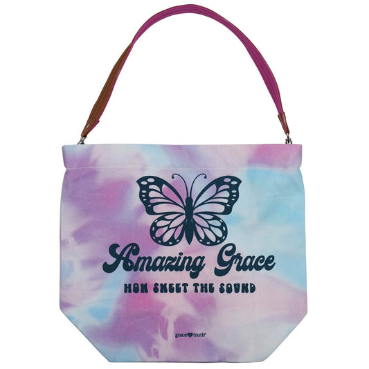 grace & truth Womens Tote Bag Amazing Grace Butterfly | 2FruitBearers