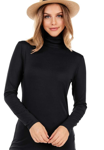 Hazel Long Brushed Sleeve Solid Top | Tops | 2