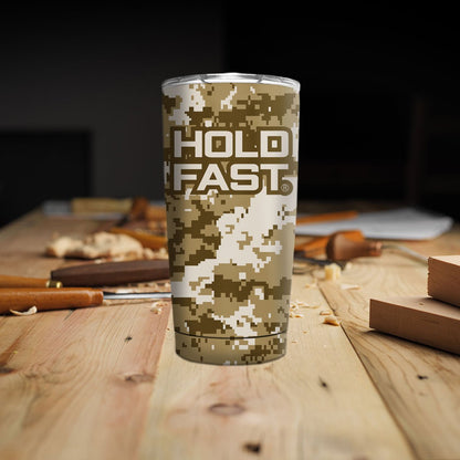 HOLD FAST 20 oz Stainless Steel Tumbler Digital Desert Camo | Mugs | 1