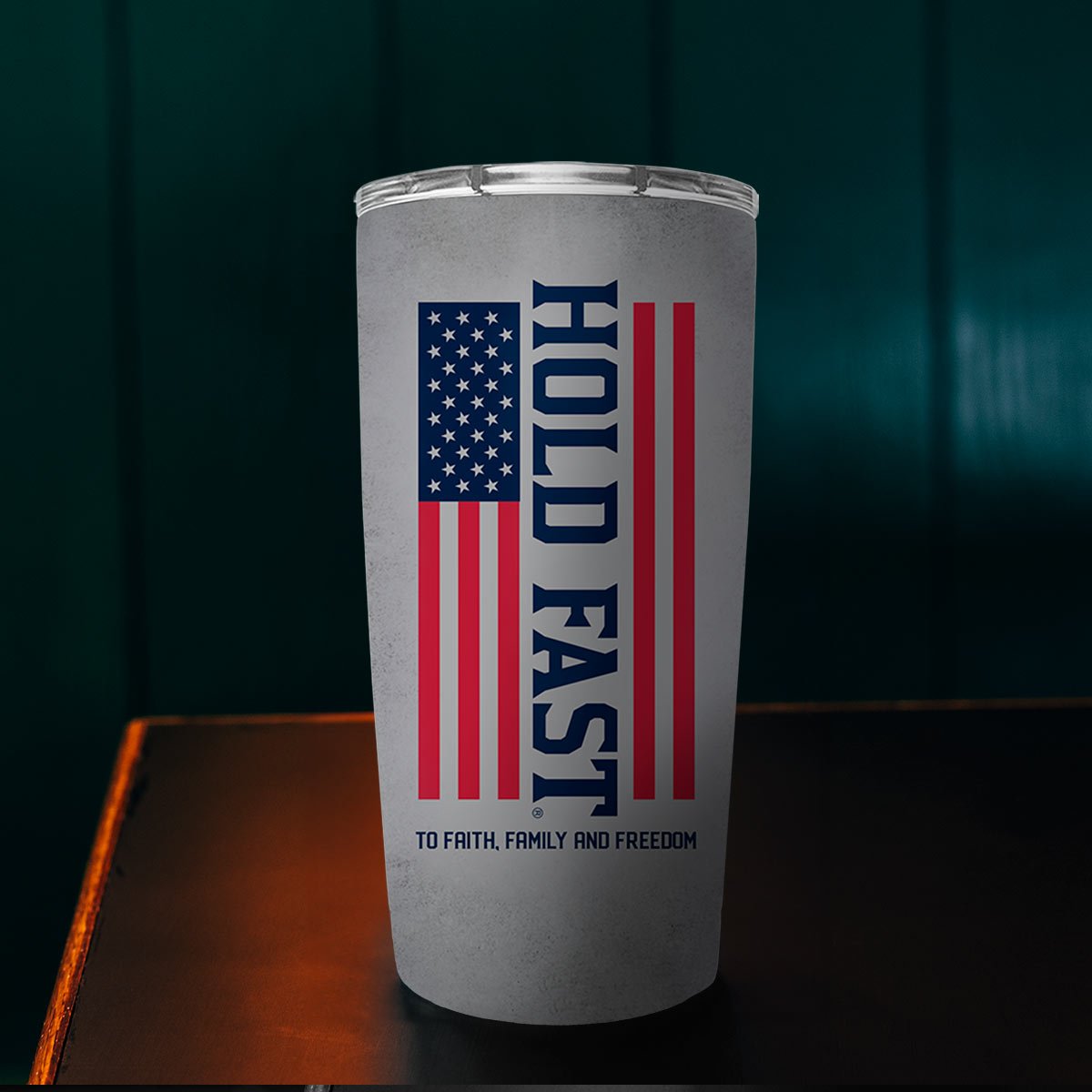 HOLD FAST 20 oz Stainless Steel Tumbler Flag | Mugs | 3