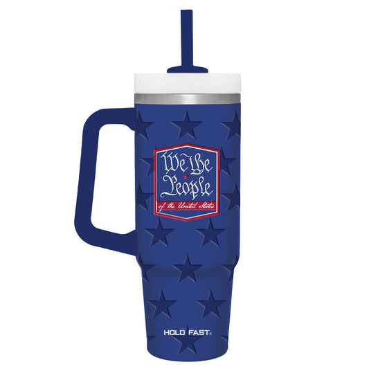 HOLD FAST 30 oz Stainless Steel Mug With Straw We The People | Stainless Steel Mugs | 1