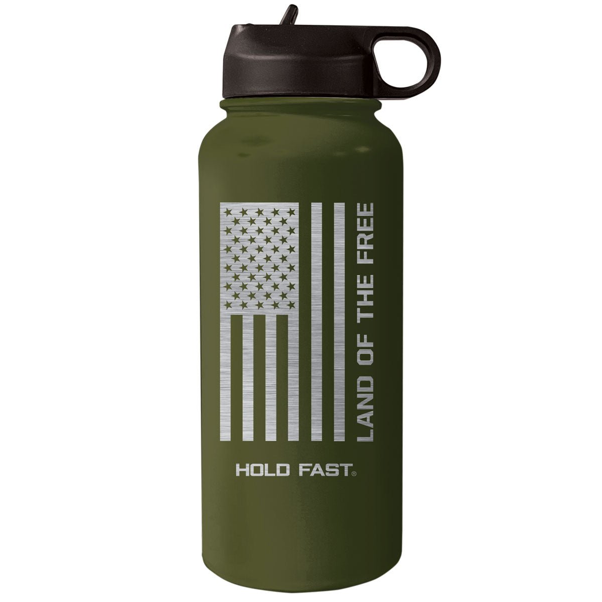 HOLD FAST 32 oz Stainless Steel Bottle Land Of The Free | Mugs | 2