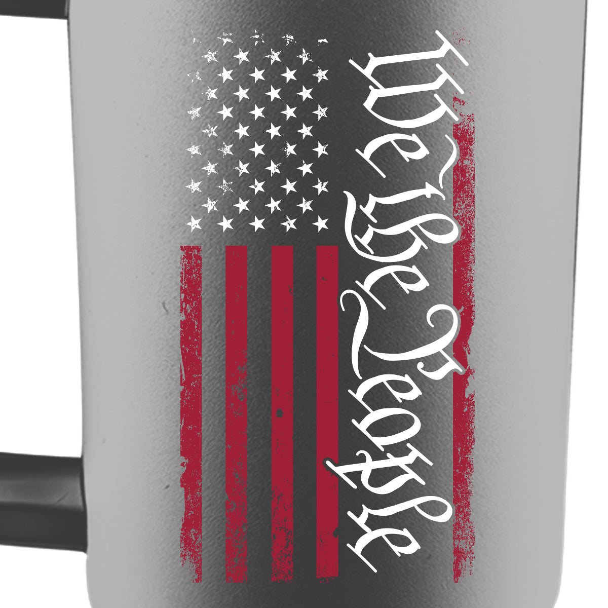 HOLD FAST 40 oz Stainless Steel Mug With Straw We The People Flag | Mugs | 3