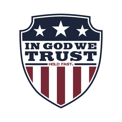 HOLD FAST In God We Trust Shield Sticker | Stickers | 2