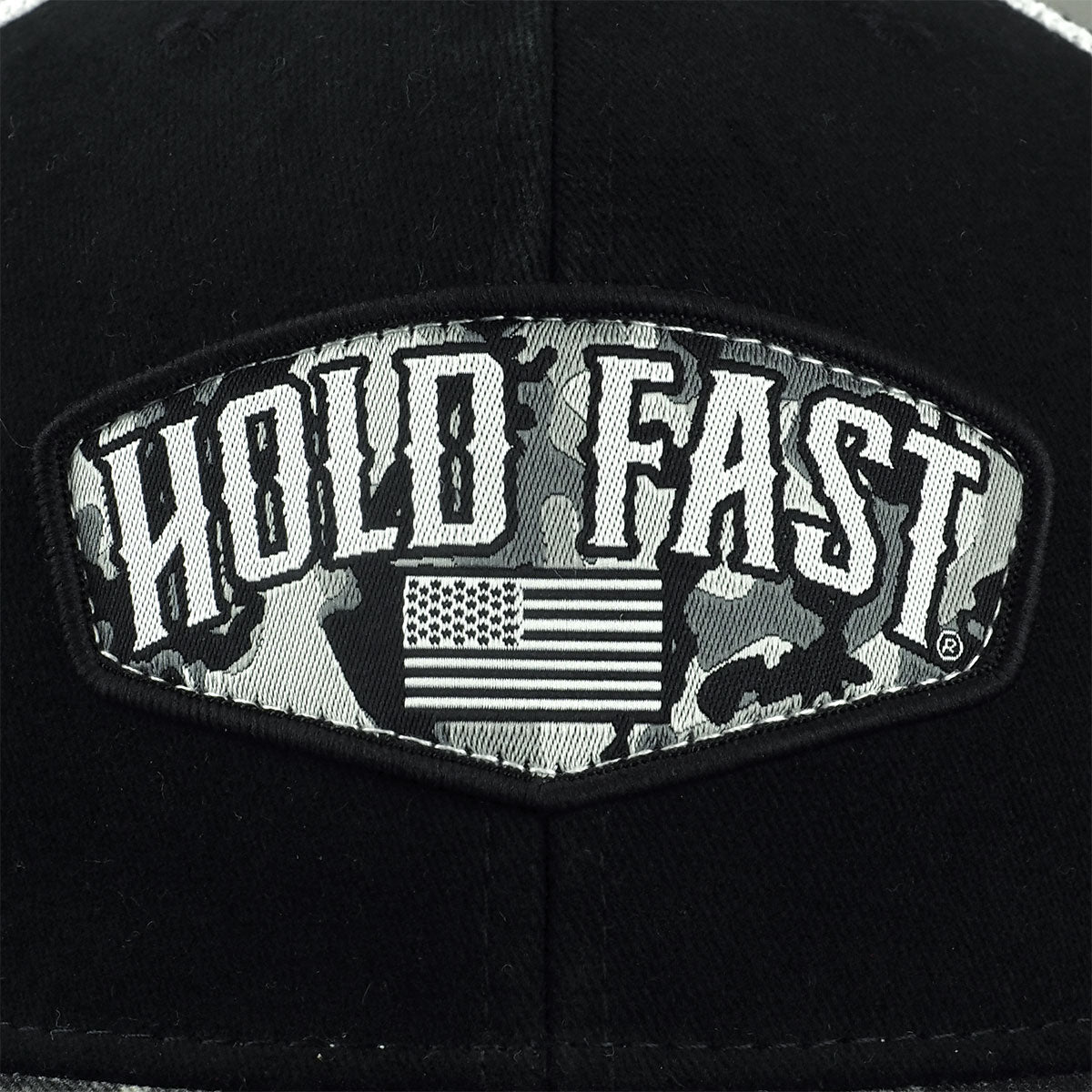 HOLD FAST Mens Cap Black Camo Crest | Men's Caps | 3