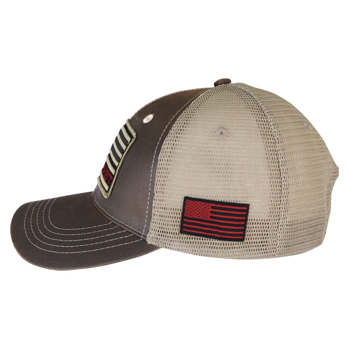 HOLD FAST Mens Cap Flag Red And Tan | Men's Caps | 4