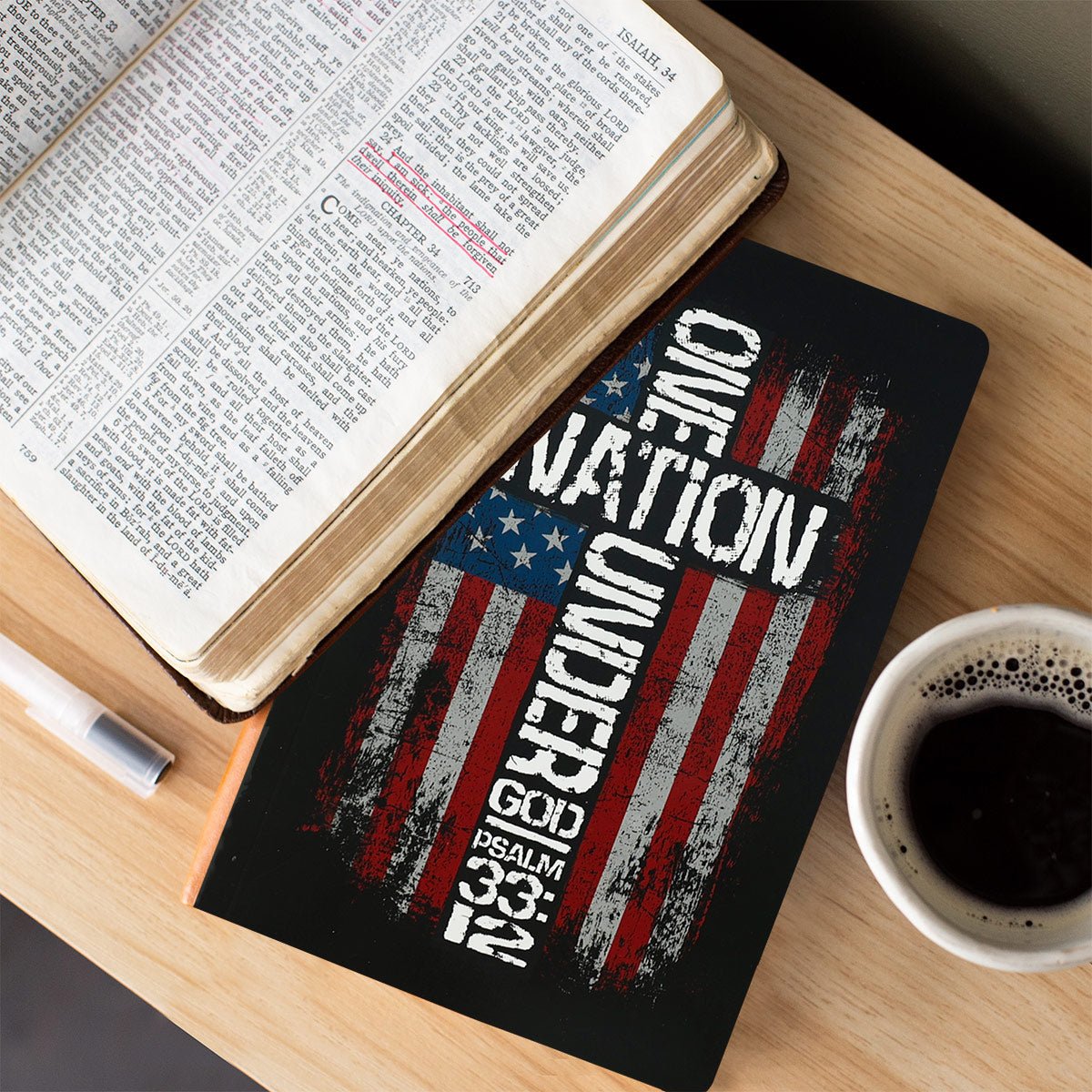 HOLD FAST Mens Paperback Journal One Nation Cross | Journals | 3